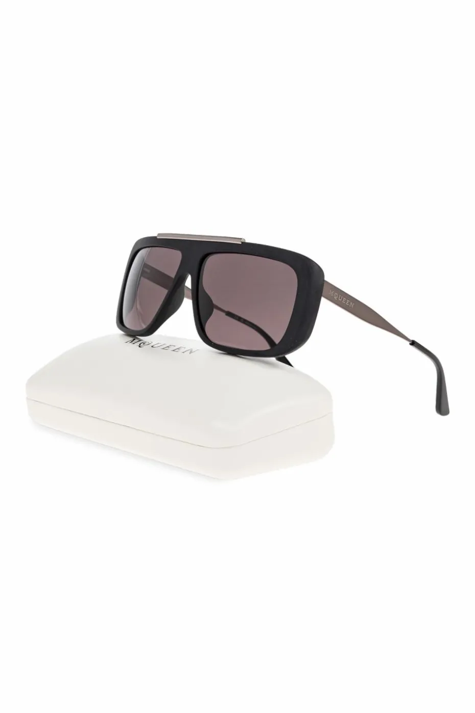 Alexander McQueen CZARNY Okulary przeciwsłoneczne
