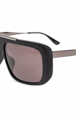 Alexander McQueen CZARNY Okulary przeciwsłoneczne
