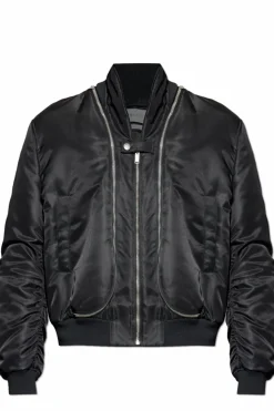 Alexander McQueen CZARNY Kurtka typu `bomberka`