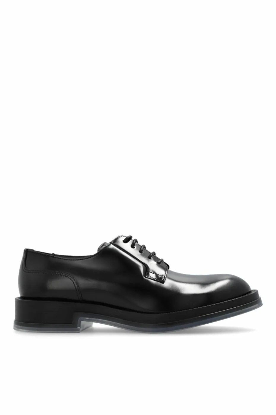 Alexander McQueen CZARNY Skórzane buty