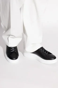 Alexander McQueen CZARNY Skórzane buty sportowe