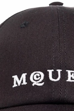 Alexander McQueen CZARNY Czapka z daszkiem