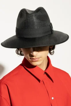 Alexander McQueen CZARNY Kapelusz z logo