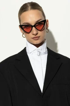 Alexander McQueen CZARNY Okulary przeciwsłoneczne