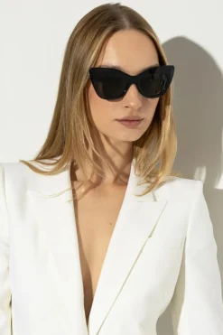 Alexander McQueen CZARNY Okulary przeciwsłoneczne