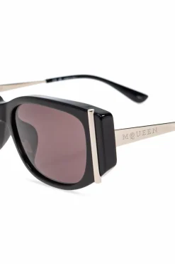 Alexander McQueen CZARNY Okulary przeciwsłoneczne
