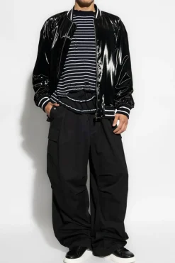 Alexander McQueen GRANATOWY Wełniany sweter