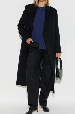 Alexander McQueen GRANATOWY Kaszmirowy sweter