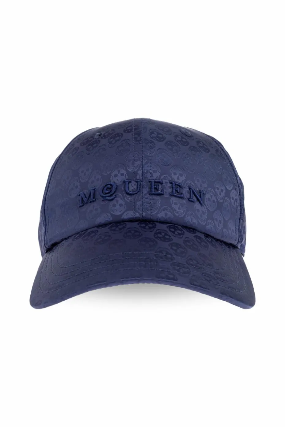 Alexander McQueen GRANATOWY Czapka z daszkiem
