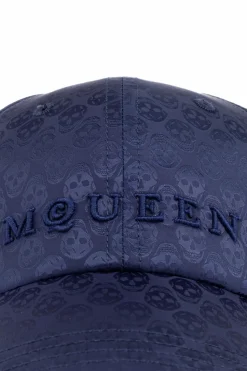 Alexander McQueen GRANATOWY Czapka z daszkiem