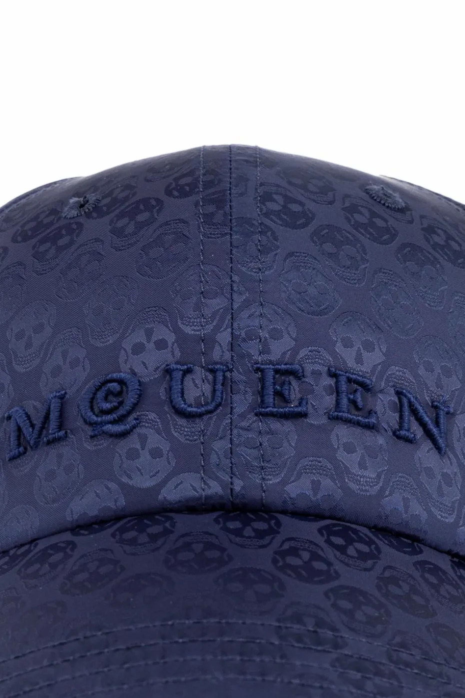 Alexander McQueen GRANATOWY Czapka z daszkiem