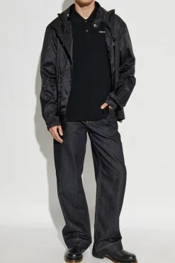 Alexander McQueen GRANATOWY Jeansy z nogawkami o prostym kroju