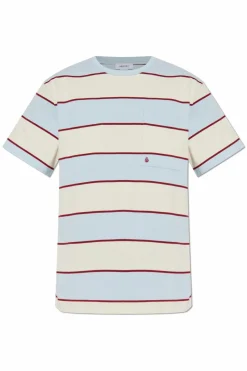 Alexander McQueen jasnoniebieski T-shirt z kieszenią