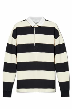Alexander McQueen kremowy Polo z długimi rękawami