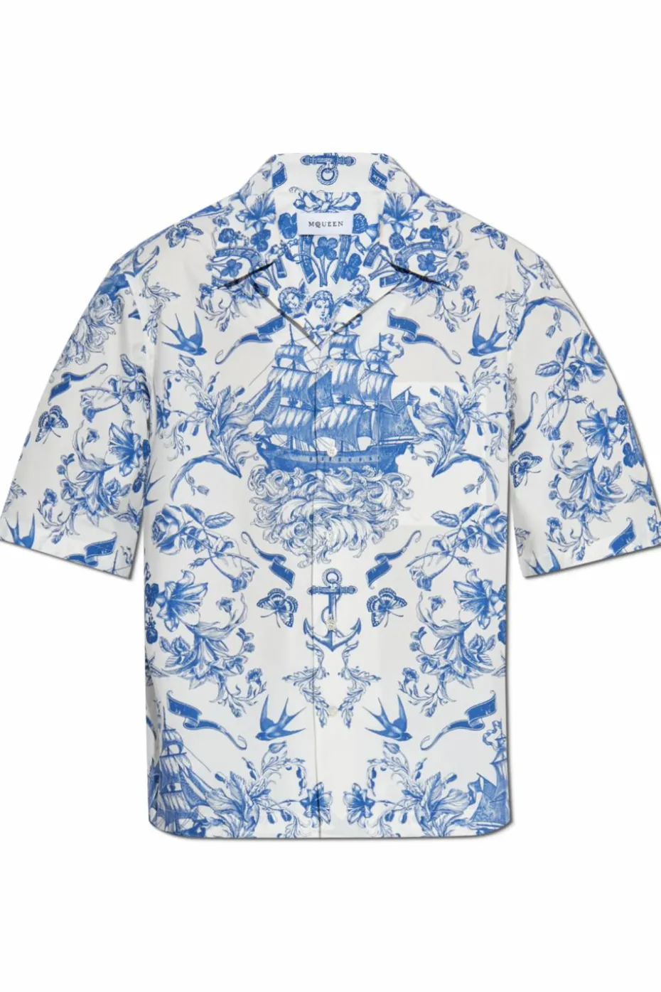 Alexander McQueen NIEBIESKI Koszula z nadrukiem