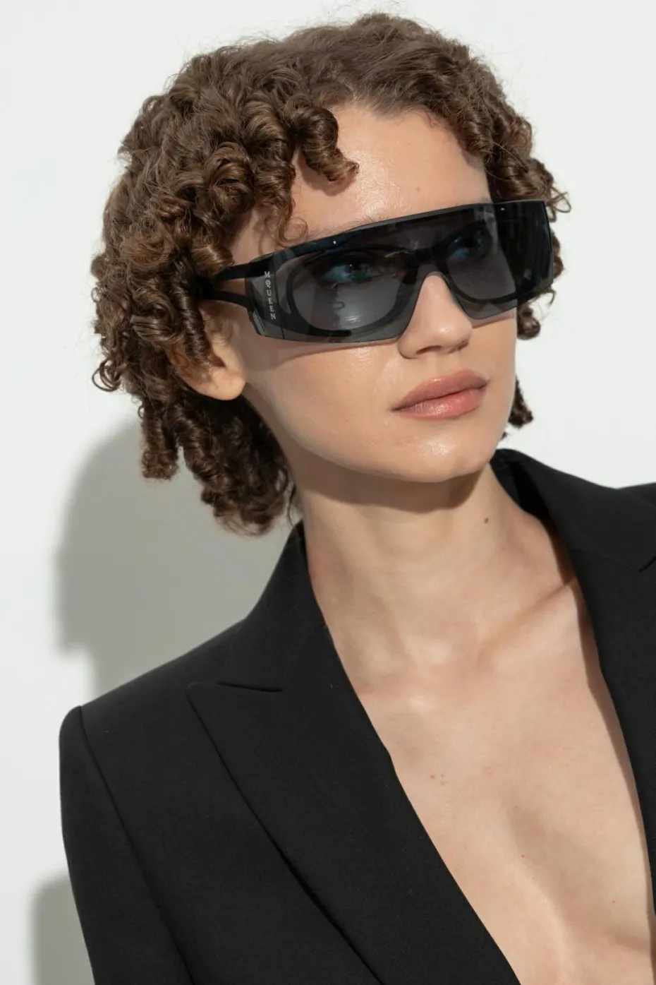 Alexander McQueen NIEBIESKI Okulary przeciwsłoneczne