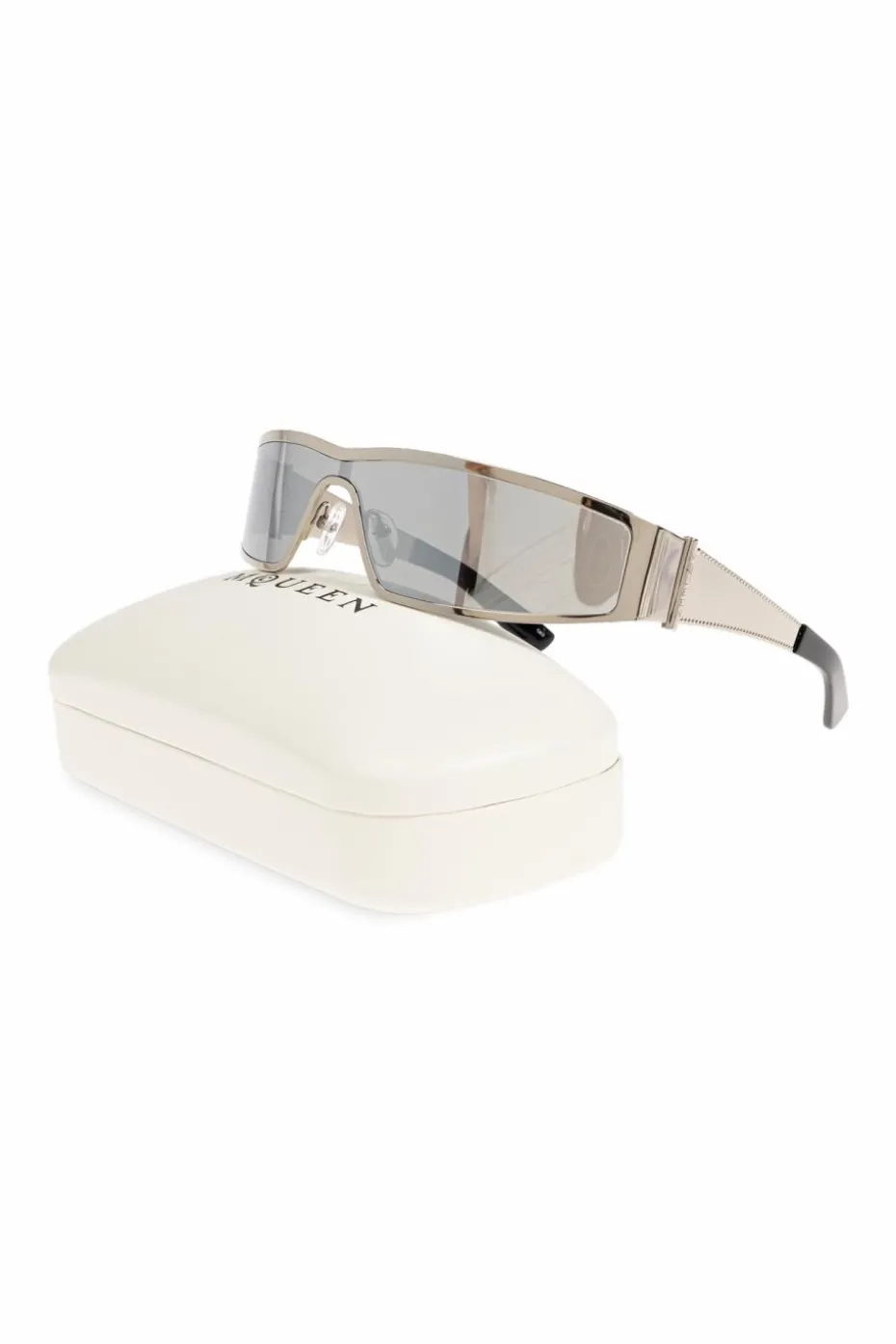 Alexander McQueen SREBRNY Okulary przeciwsłoneczne
