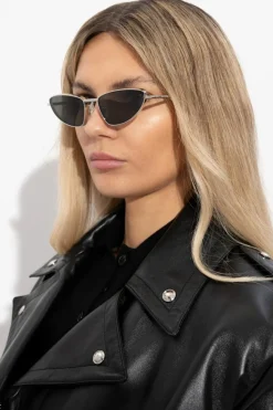 Alexander McQueen SREBRNY Okulary przeciwsłoneczne