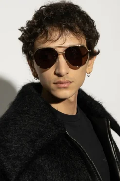 Alexander McQueen SREBRNY Okulary przeciwsłoneczne