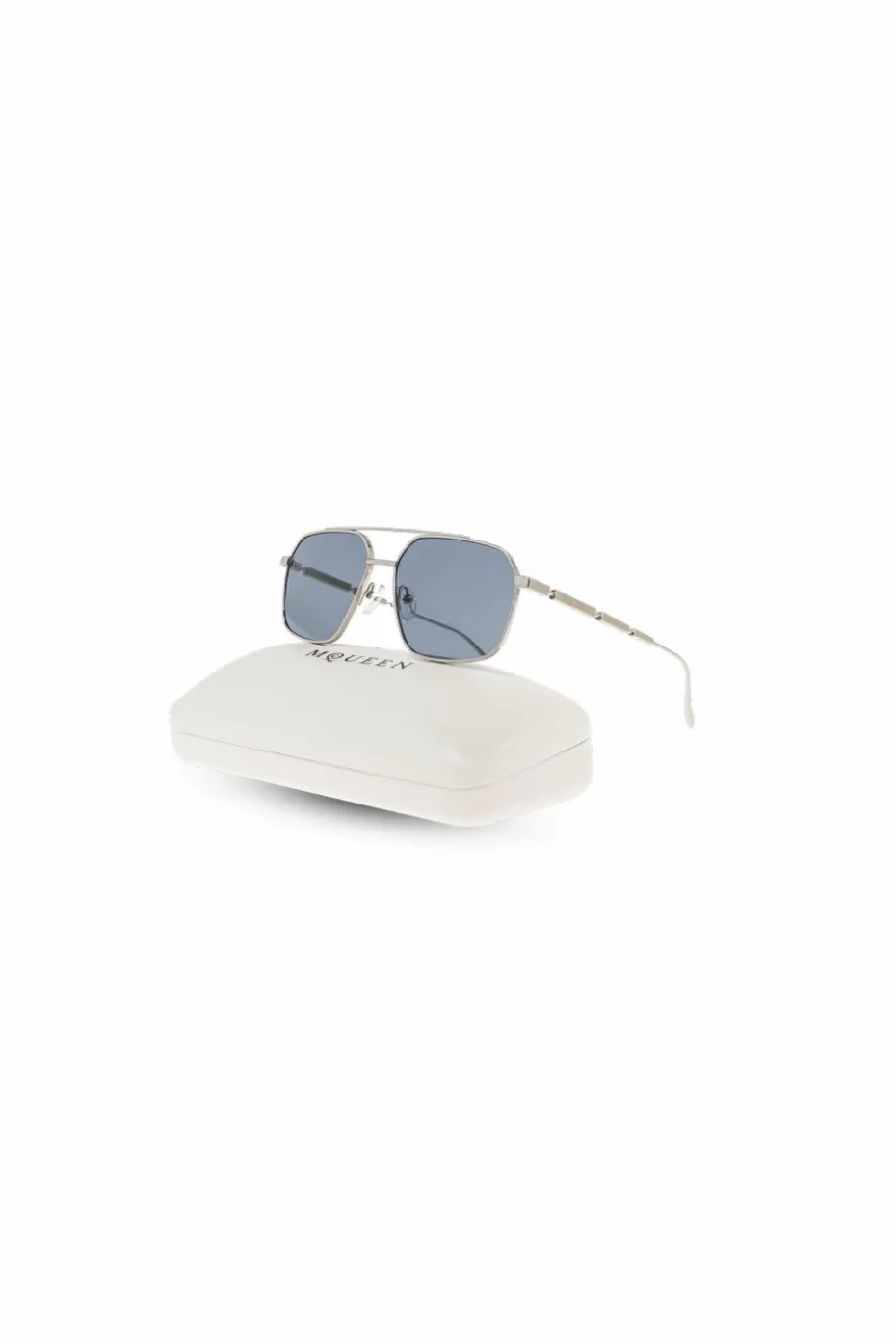 Alexander McQueen SREBRNY Okulary przeciwsłoneczne