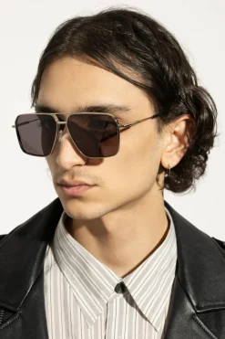 Alexander McQueen SREBRNY Okulary przeciwsłoneczne