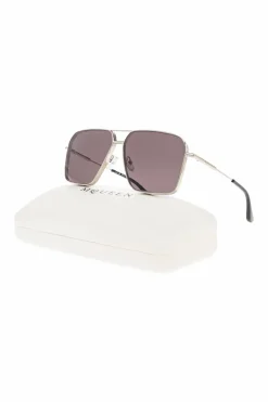 Alexander McQueen SREBRNY Okulary przeciwsłoneczne
