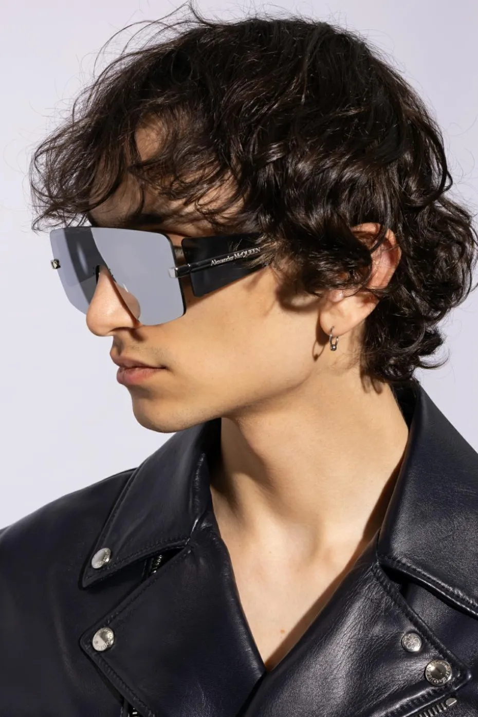 Alexander McQueen SREBRNY Okulary przeciwsłoneczne