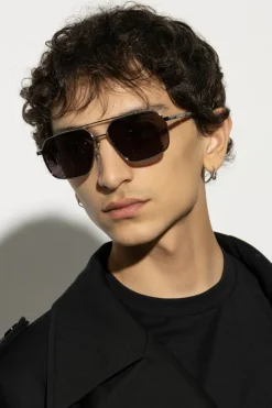 Alexander McQueen SREBRNY Okulary przeciwsłoneczne
