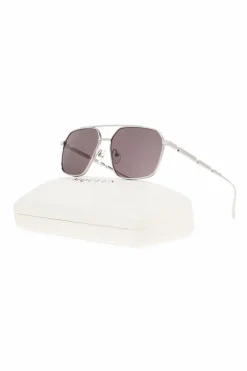 Alexander McQueen SREBRNY Okulary przeciwsłoneczne