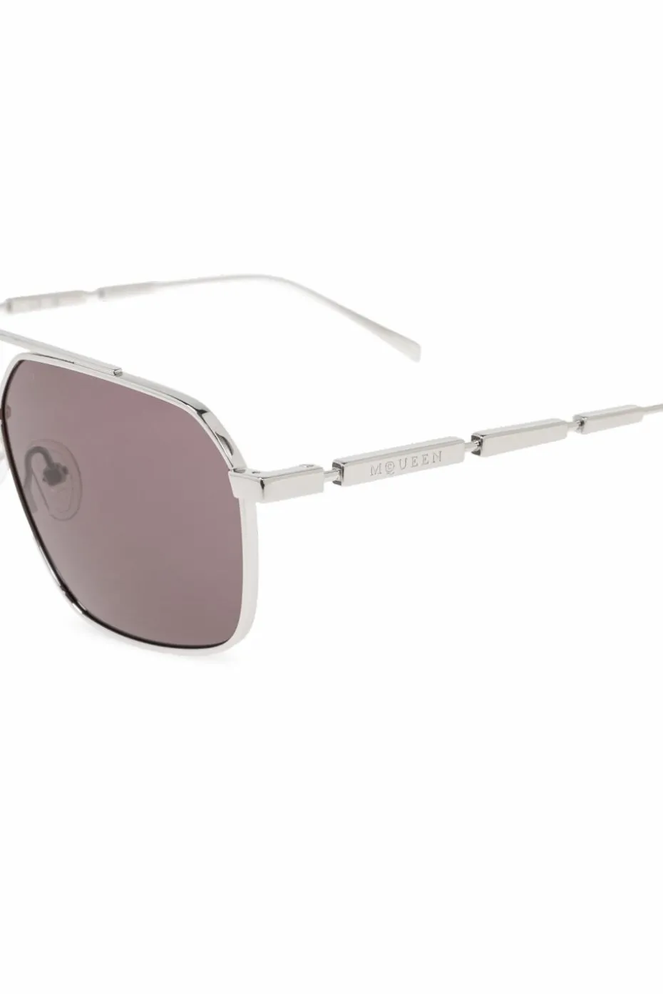 Alexander McQueen SREBRNY Okulary przeciwsłoneczne