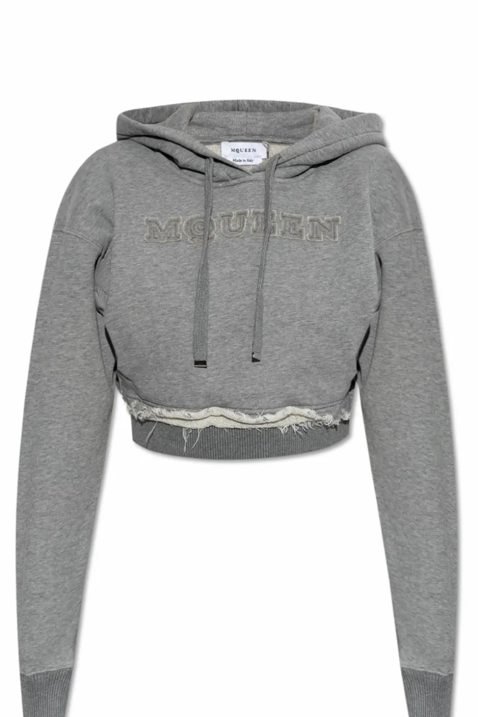Alexander McQueen SZARY Bluza z kapturem