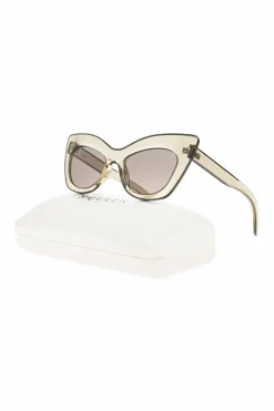 Alexander McQueen SZARY Okulary przeciwsłoneczne