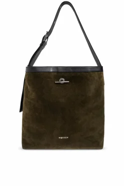 Alexander McQueen ZIELONY Torba `Pandant` typu 'shopper'