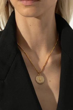 Alexander McQueen ZŁOTY Naszyjnik z logo
