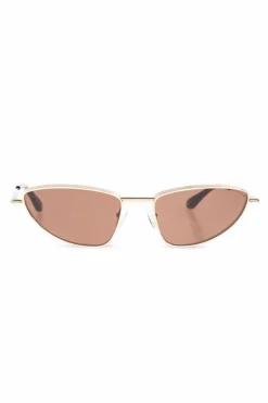 Alexander McQueen ZŁOTY Okulary przeciwsłoneczne