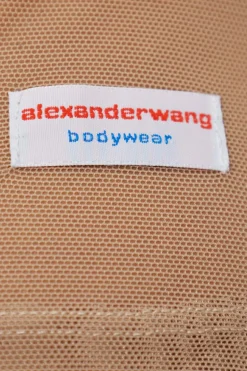 Alexander Wang beżowy Top bieliźniany z długimi rękawami