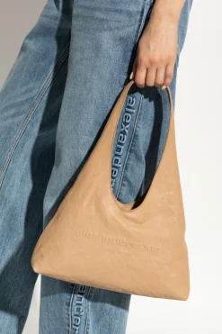 Alexander Wang beżowy Torba na ramię `Pike Small`