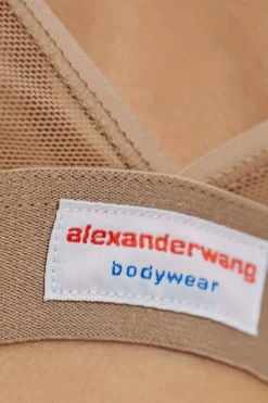 Alexander Wang beżowy Transparentny biustonosz