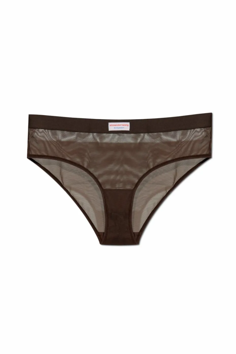 Alexander Wang BRĄZOWY Transparentne figi