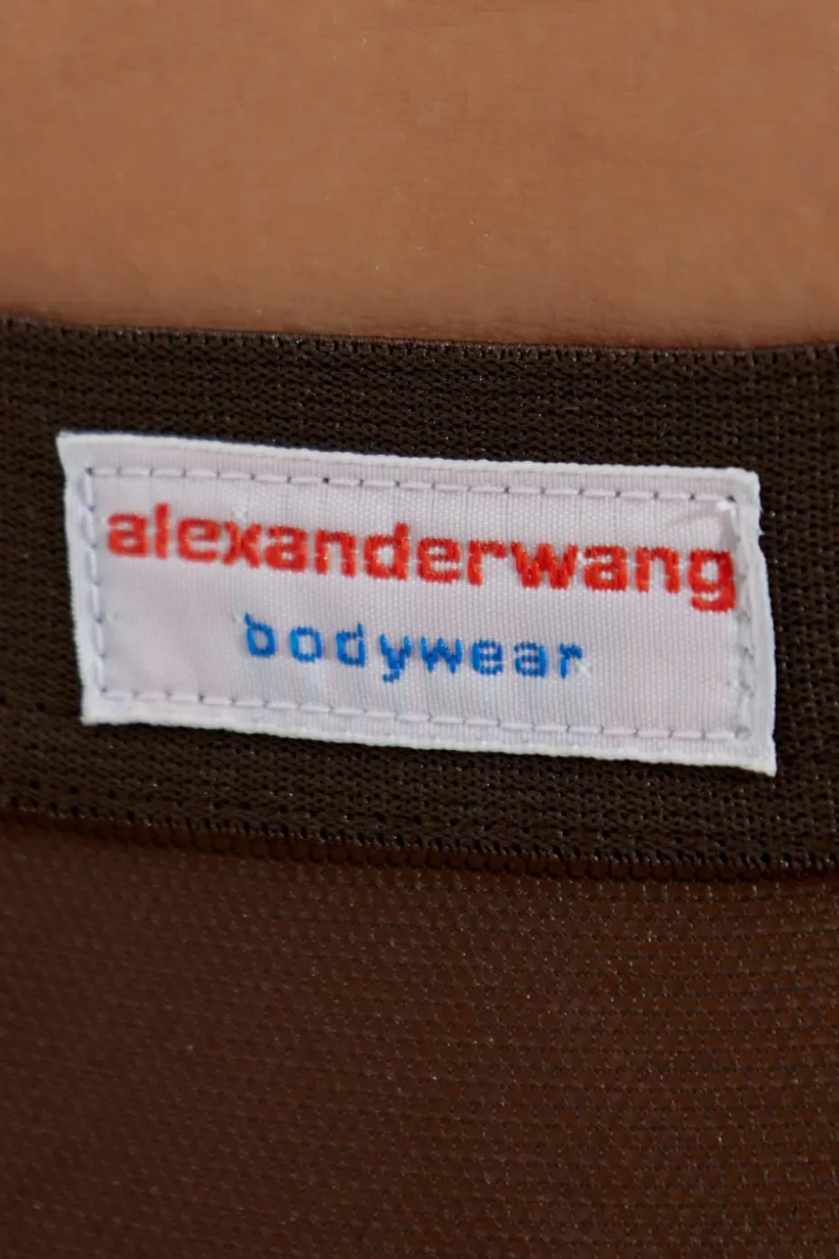 Alexander Wang BRĄZOWY Transparentne figi