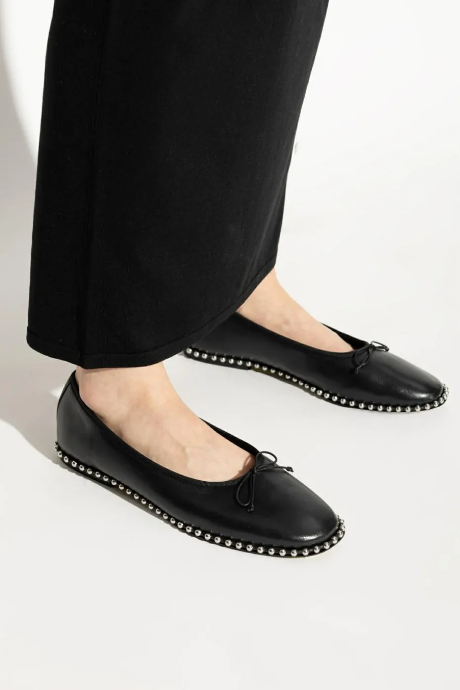 Alexander Wang CZARNY Baleriny `Lina`