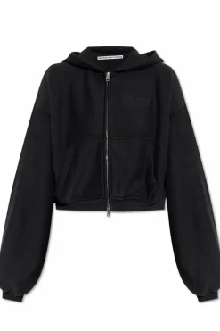 Alexander Wang CZARNY Bluza o luźnym kroju z kapturem