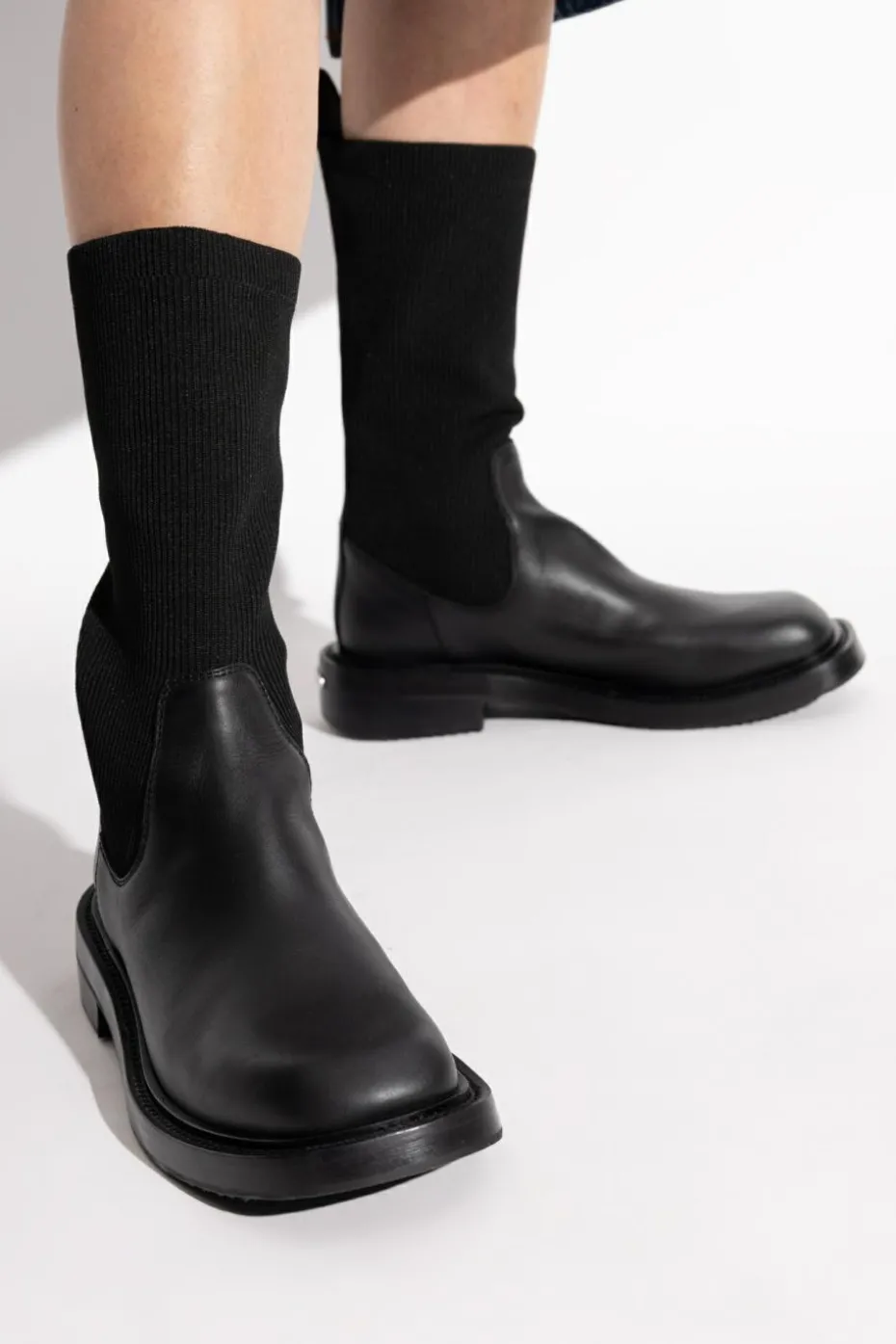 Alexander Wang CZARNY Botki `Detroit`