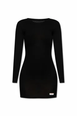 Alexander Wang CZARNY Krótka sukienka z logo
