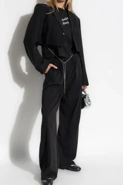 Alexander Wang CZARNY Krótka marynarka