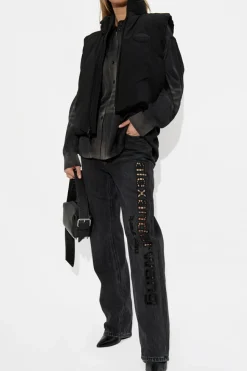 Alexander Wang CZARNY Puchowa kamizelka