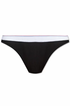 Alexander Wang CZARNY Stringi z logo