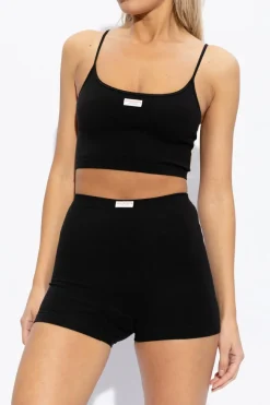 Alexander Wang CZARNY Szorty z kolekcji ‘Underwear’