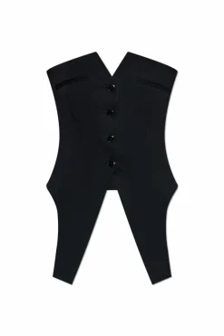Alexander Wang CZARNY Wełniany top