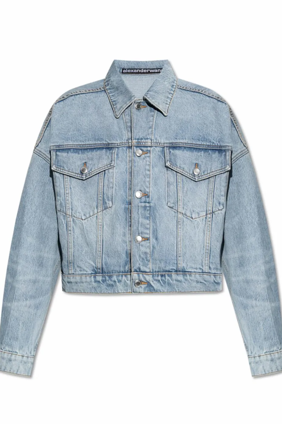 Alexander Wang jasnoniebieski Jeansowa kurtka o luźnym kroju